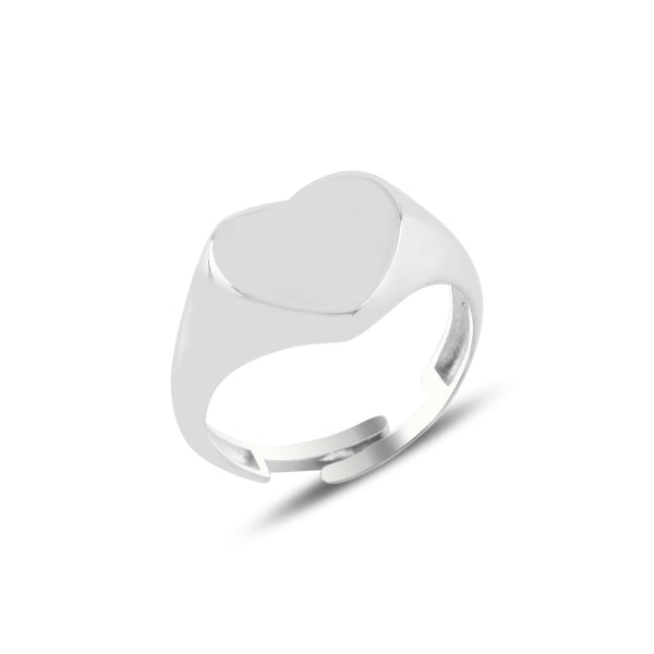 Adjustable Heart Signet Ring – Azela Jewellery